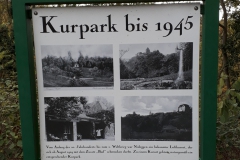 Infotafel Kurpark bis 1945