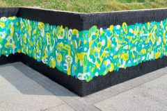 Betonwand Graffiti - Izabela Yabari